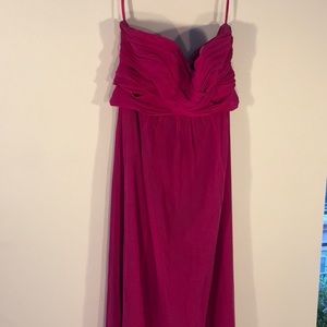 Ted Baker Floor length strapless fuchsia gown